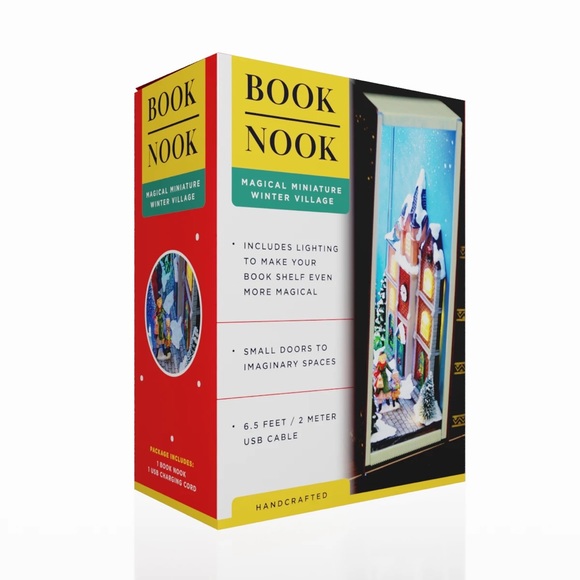 NWT 🌲Book Nook | Winter Village |Seen On Buzzfeed - Picture 2 of 5